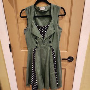 Killreal Fit and Flare Midi Vintage Style Dress